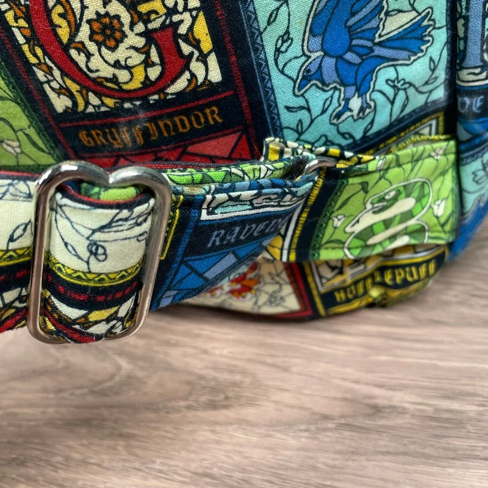 Lara Howe Designs Handmade Harry Potter Hogwarts Backpack with Gryffinoor Patch